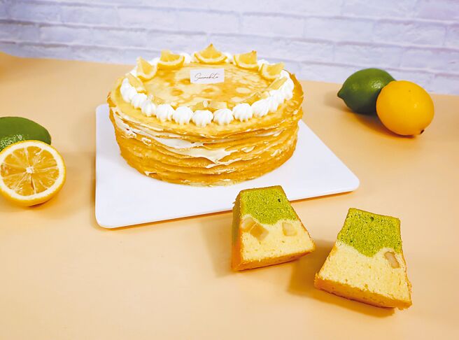 city’super引进三牧田麵包专门店，针对夏天推出了「抹香柠檬磅蛋糕」60元、「柠檬千层」95元。（city’super提供）