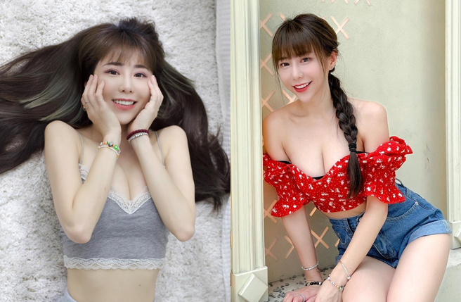 梓梓穿平肩短衣露出好身材。（图／翻摄自t40533 IG）