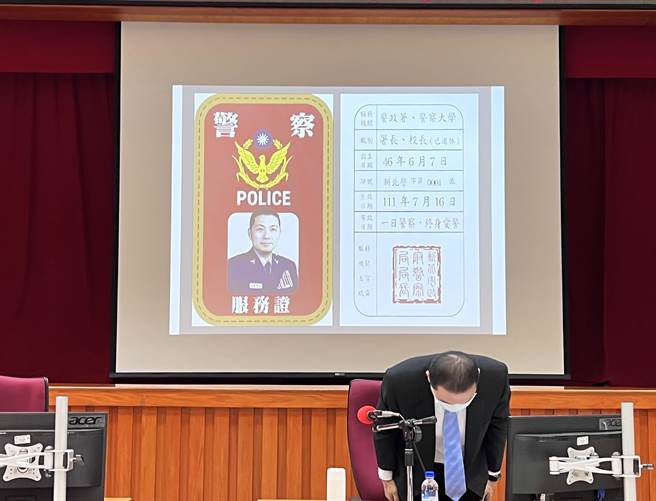 新北市长侯友宜7月16日将正式告别警察身分。（李奇叡摄）