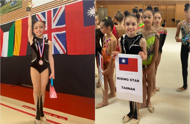 瑞莎宣布這回赴法國的成績，三名小將皆拿牌，其中一人還勇奪全能第一名。(取材自瑞莎 Larisa臉書)