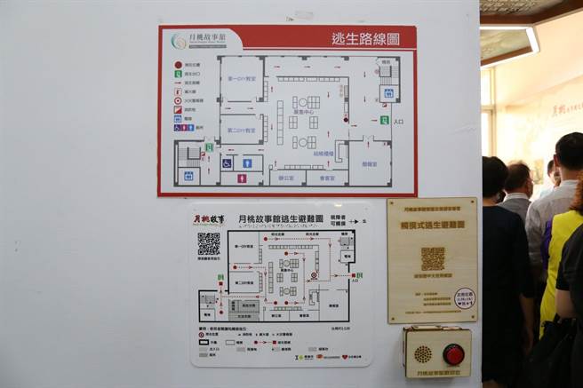 嘉義市月桃故事館友善視障者的設施。（嘉義市政府提供／廖素慧嘉市傳真）