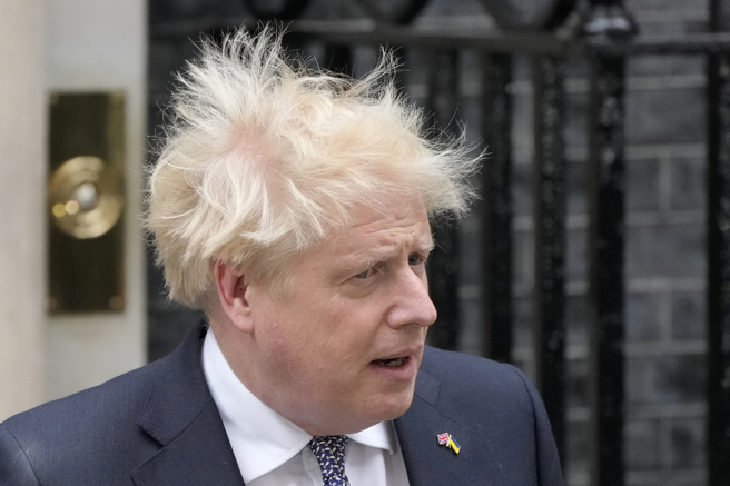 工黨對於強生還要繼續待在唐寧街10號深感不滿。（圖/ 美聯社）