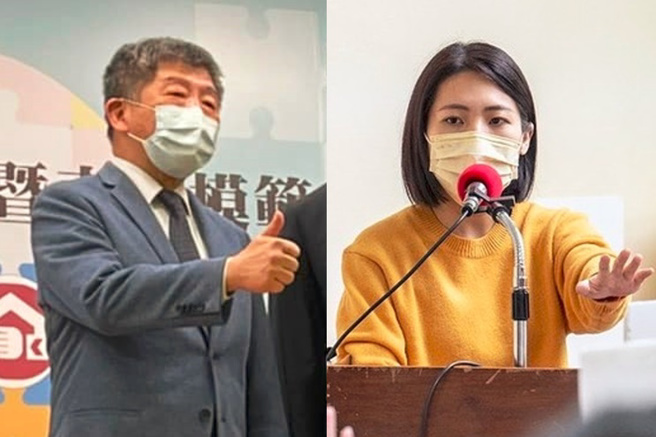 陳時中發表新書《戰疫堡壘》誇耀防疫成績，徐巧芯PO出最新確診數狠打臉。（圖／取自兩人臉書）