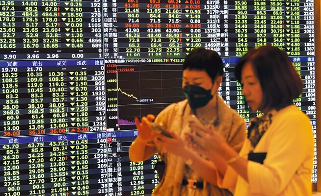 台股大盤6日一度抵13,985點波段收盤低點，波段跌幅逾24％，已達到「技術性熊市」的定義。圖／本報資料照片