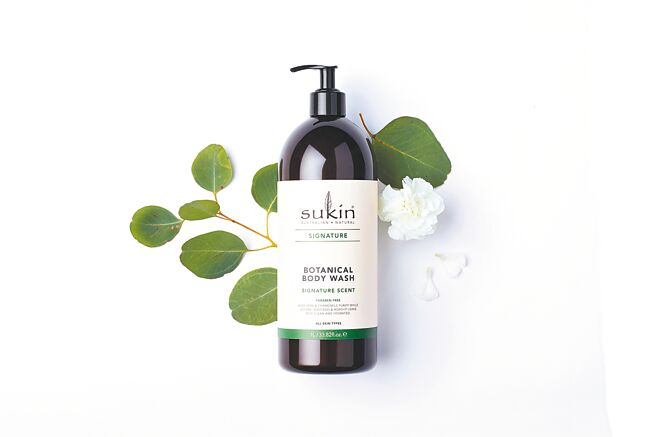 Sukin草本沐浴露經典香氛，1000ml／530元。（Sukin提供）