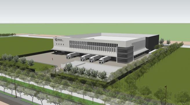 （飨宾嘉义食材中心基地总面积为15,098坪，第一期土地开发面积约4,500坪，第一期建物楼地板面积约3000坪。图／飨宾餐旅集团提供）