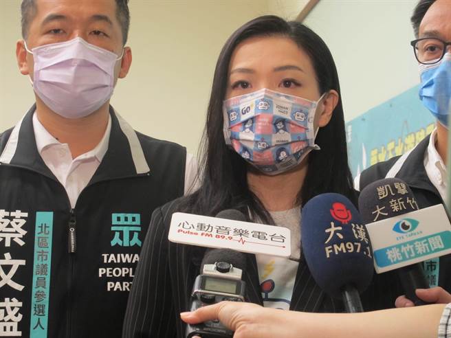 高虹安14日反擊沈慧虹是不了解竹科，才看不到她付出。（王惠慧攝）