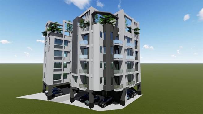 「壹起飛建設」首度進軍岡山，基地選在岡山區鹽埔段，緊鄰87期重劃區旁、鄰近典寶溪滯洪池，推出「聚賢匯」新加坡式建案，今天公開。（柯宗緯攝）