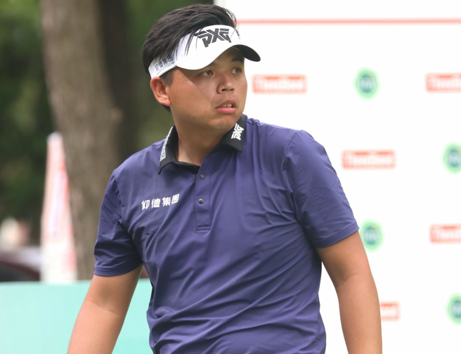 山海元宇宙挑战赛第一回合洪健尧66杆暂并列第一。（TPGA提供）