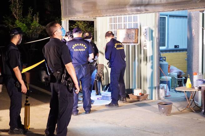 蒙面兇手在園區內殺害賴敏男、賴敏男女兒、張姓主任。（吳建輝攝）