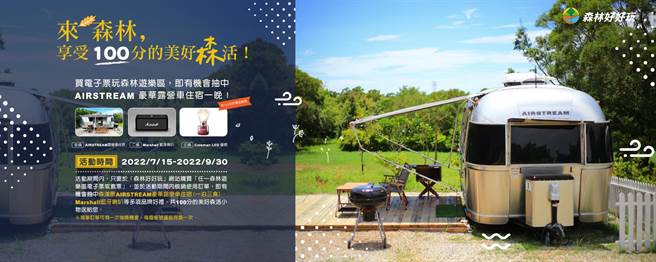 农委会林务局今天也宣布即日起至9月30日止，只要在「森林好好玩」网站购买国家森林游乐区电子门票并且入园使用，就有机会抽中精美奖品。（林务局提供／林良齐台北传真）