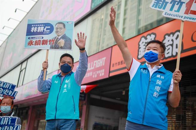 国民党新竹市长林耕仁表示，幕僚疑对中华大学下指导棋，是护主心切还是受命而为，林智坚应该要说清楚。（林耕仁团队提供／王惠慧新竹传真）