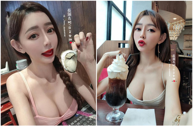 長瀨昆妮擔任連千毅直播女秘書爆紅。(長瀨昆妮/日文女神臉書)