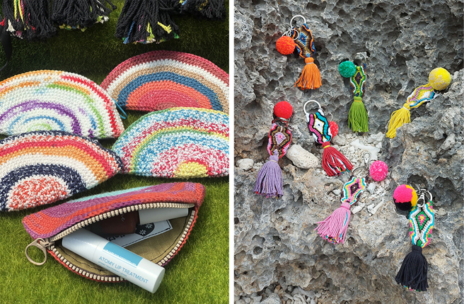 「Salie女海」每個創作都有獨一無二的風格，各種充滿設計感的風格小物、服飾配件，背後都蘊藏著對阿美族文化的情感記憶。(圖片提供/Salie女海)