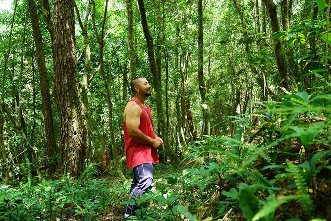 爾諾一家人回到祖先在鐵本山上的居住地，以森林永續的概念，用心規劃出生態保育及布農文化體驗的園區。(攝影/Cindy Lee)