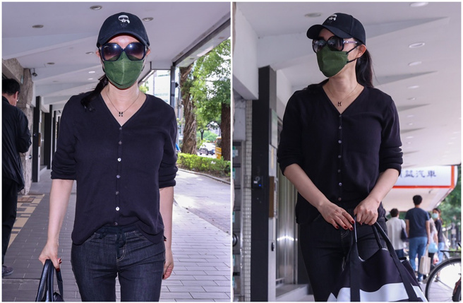 利菁下午4点到朱俐静追思会吊唁。（罗永铭摄）