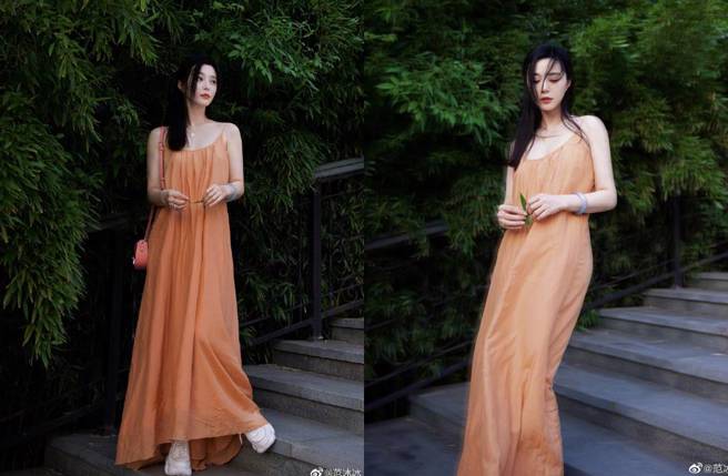 范冰冰之后在微博分享一系列美照。(图／取自范冰冰微博)