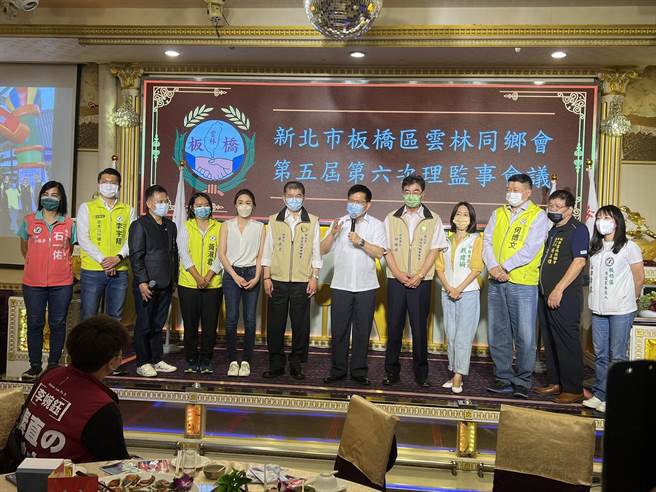 林佳龍今晚出席板橋雲林同鄉會餐會。（王揚傑攝）