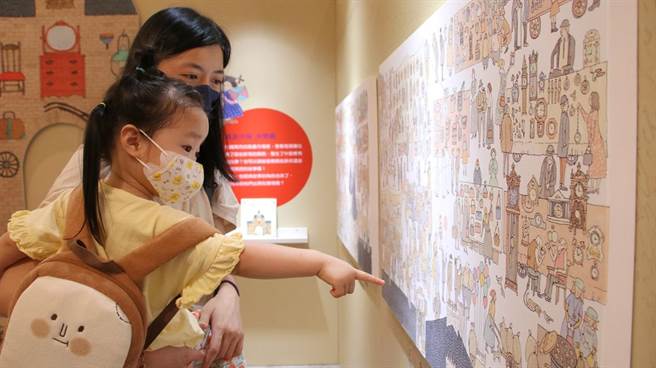 在信谊安野光雅数学展中孩子可以找到许多数学的乐趣(信谊基金会提供)