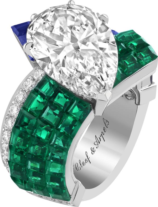 梵克雅宝Tissage Mysterieux戒指。（Van Cleef & Arples）