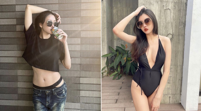 賴琳恩身材窈窕，穿牛仔褲露出內褲頭。（圖／賴琳恩 IG）