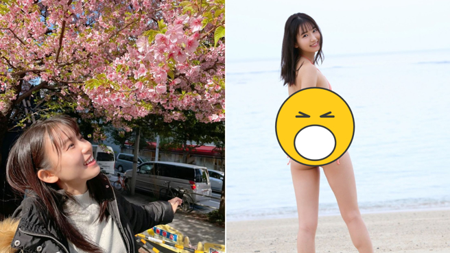 志田音音是气象主播出身，写真集清纯感又不失性感。(图/志田音音 IG)
