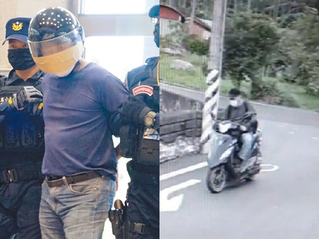 李鸿渊案发后曾先后到亚大医院、中山附医附近逗留，还折返，疑似就是知道赖敏男未死，才随机找机会伏击补枪。（翻摄照片）