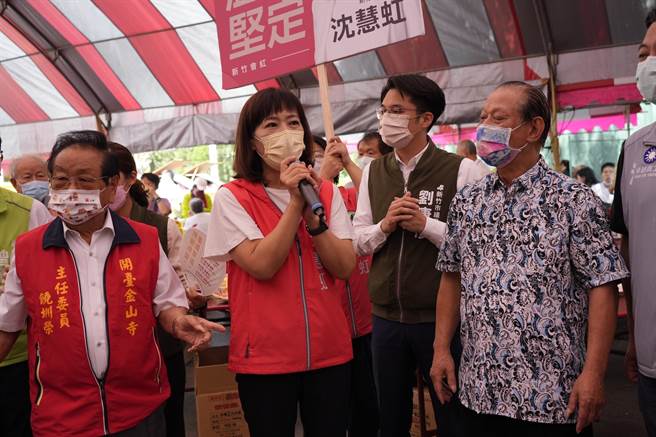 民進黨新竹市長參選人沈慧虹今細數任內多項交通建設，指民眾都清楚這些年的改變。（沈慧虹團隊提供／王惠慧新竹傳真）