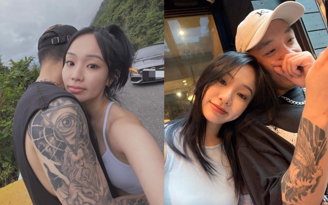 陈芳语520当天认爱摇滚乐团「血肉果汁机」鼓手彦文。（图／lekimberleyy、drummerevanchen12629 IG）