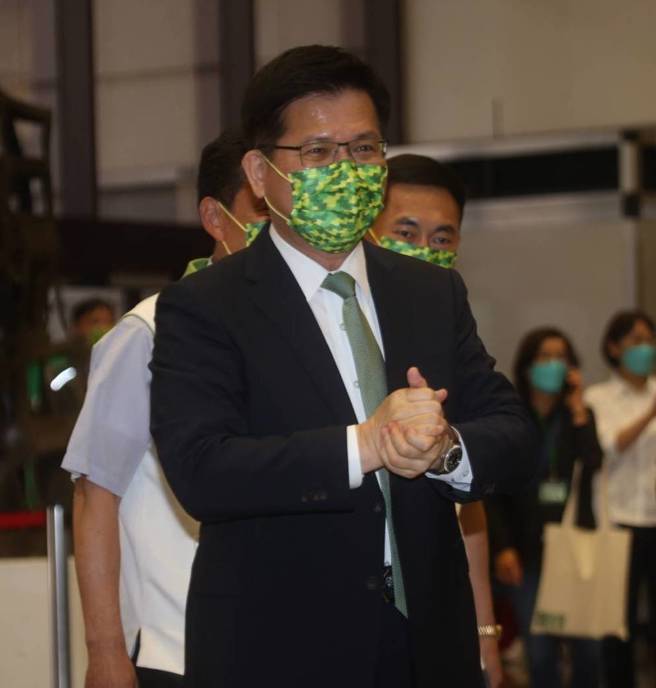 民进党新北市长参选人林佳龙出席民进党全代会。（陈君玮摄）