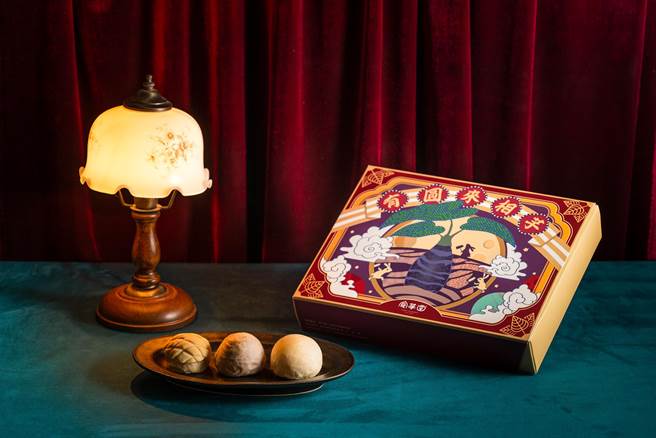 「芋兔」礼盒包含芋豆椪、芋头半蛋酥、菠萝芋头酥，540元。（食芋堂提供）