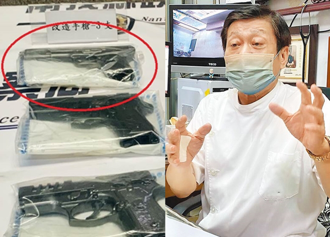李鸿渊拥有已消失20年的「大黑星」手枪，知名法医高大成认为枪枝疑似来自大陆。（资料照/廖志晃摄）