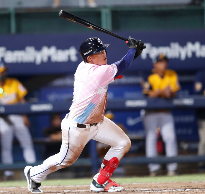 富邦悍將辛元旭。（陳怡誠攝）