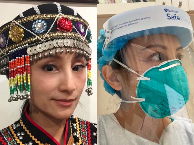 布农族美女医师田知学外型亮眼，是常出现媒体的医师中少见的急诊医师。（图／取自田知学脸书）