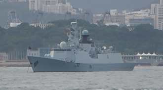 巴基斯坦054巡防艦離開滬東造船廠  已通過台海