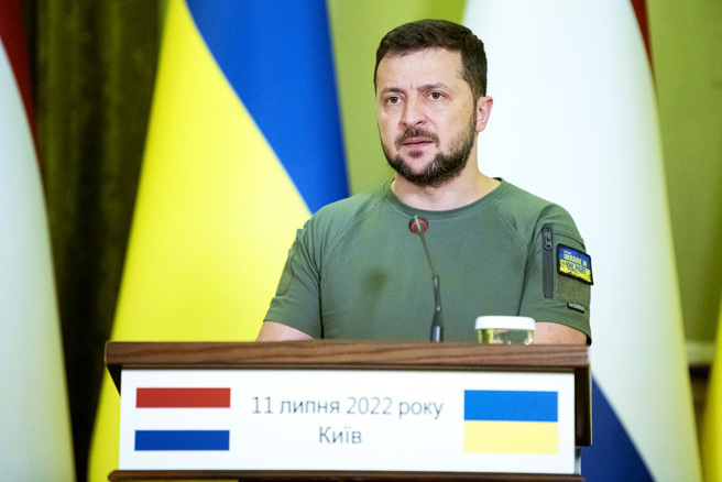 乌克兰总统泽伦斯基（Volodymyr Zelenskyy）。（资料照／美联社）