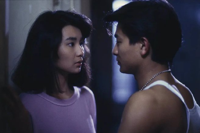 劉德華、張曼玉1988年合作《旺角卡門》。（圖／取材自微博）