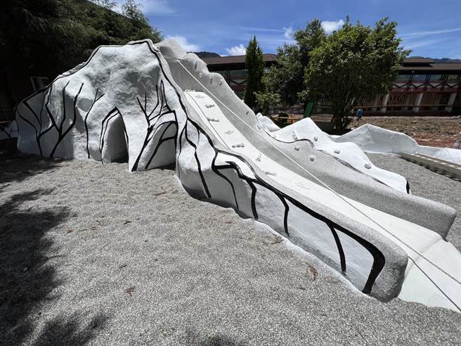 梨山中小学打造独一无二的山林戏场，预计开学后启用。（洪永明提供／陈淑娥台中传真）