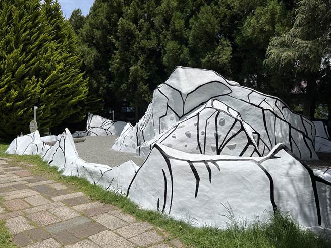 梨山中小学打造独一无二的山林戏场，预计开学后启用。（洪永明提供／陈淑娥台中传真）