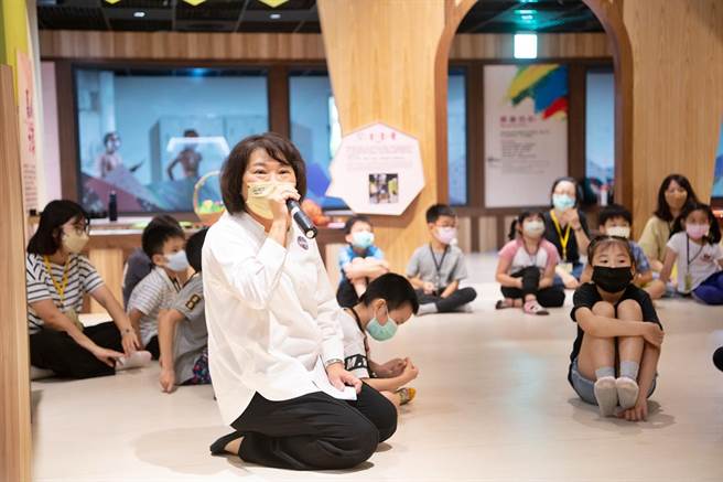 嘉义市长黄敏惠昨参加活动时全程戴口罩。（嘉义市政府提供∕吕妍庭嘉义传真）