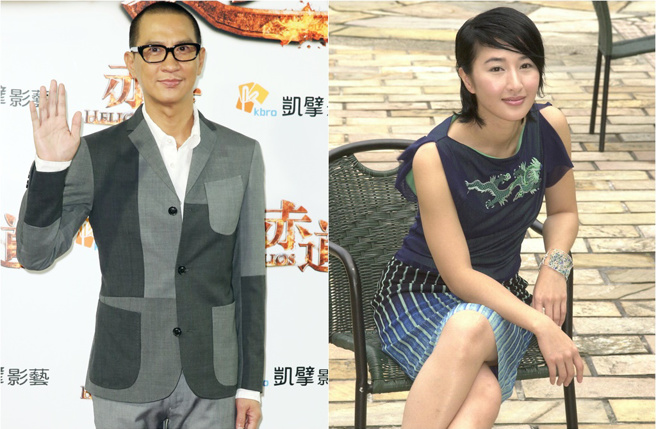 关咏荷亲弟坠落山坡身亡，老公张家辉(左)曝光她近况，透露她心情已经渐渐平復，弟弟的后事也已处理妥当。(中时资料照片)