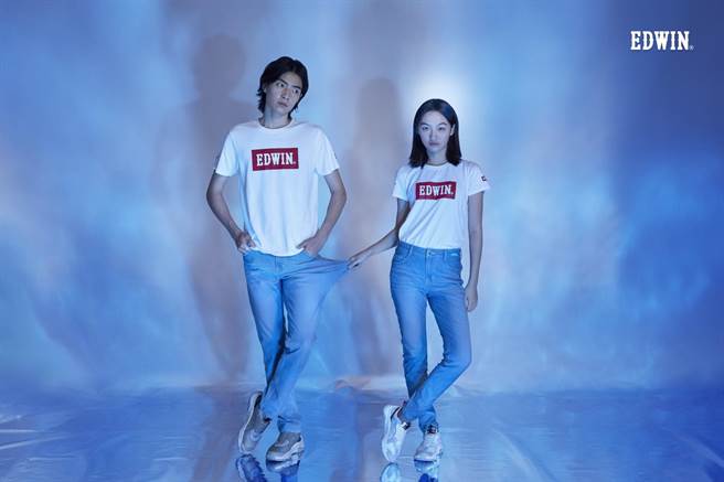 EDWIN「冰河玉系列凉感迦绩裤」，3690元。（EDWIN提供）