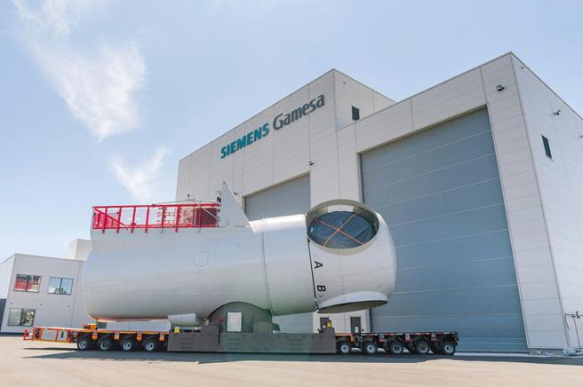 （大彰化离岸风场111座机舱西门子歌美飒全数组装完成。图／西门子歌美飒提供）
