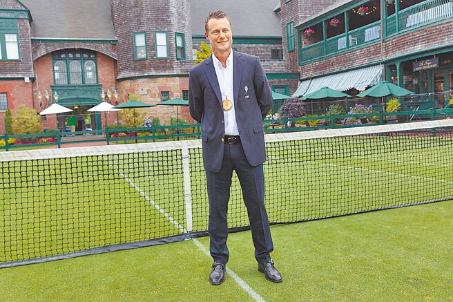 休伊特昨天正式進入國際網球名人堂。（美聯社）