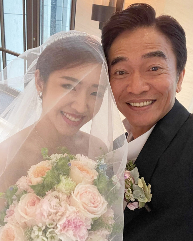 吳宗憲二女兒吳則含（Vivian）去年和朱立倫外甥蔣豐蔚結婚。（圖／翻攝自 IG）