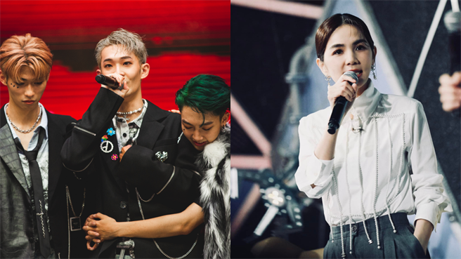 天王星夺冠激动落泪（左图），星际导师Ella也激动不已。（野火娱乐提供、摘自脸书）