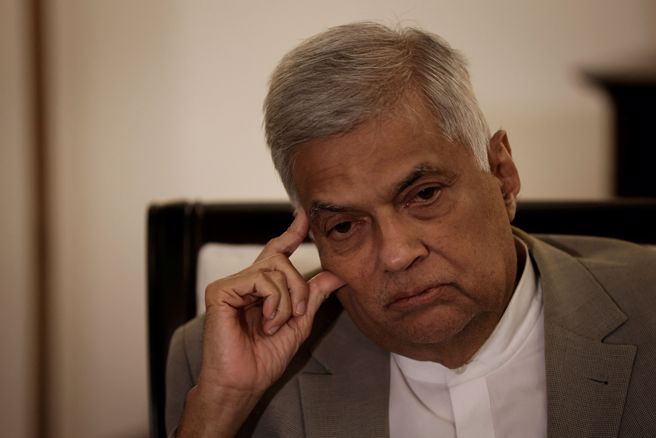 斯里兰卡代理总统威克瑞米辛赫（Ranil Wickremesinghe）。(图／路透社)