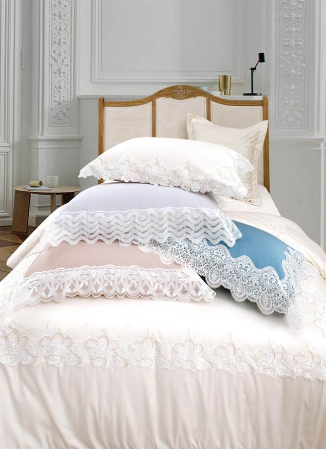 【WENTEX】緞織純棉蕾絲系列。（日比家族提供）