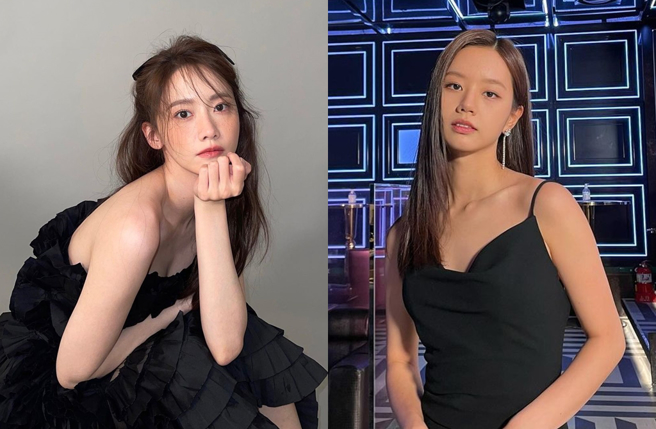 润娥（左）和惠利（右）分别出席红毯。（图／hyeri_0609、润娥Instagram）