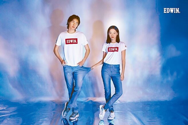 EDWIN「冰河玉系列凉感迦绩裤」，3690元。（EDWIN提供）